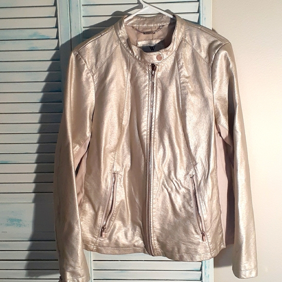 Worthington Jackets & Blazers - Ladies Worthington  Leather Look  Jacket Blazer